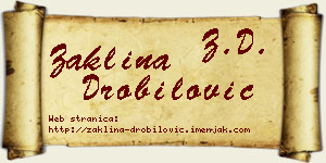 Žaklina Drobilović vizit kartica